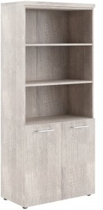 Шкаф с 1 комплектом глухих малых дверей и топом THC 85.5 дуб Каньон Z 854х452х1968