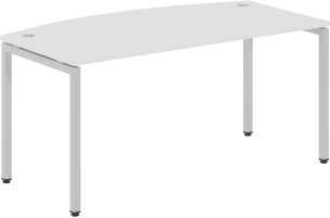 Стол руководителя XSET 169 Белый/Алюминий 1600х867х750 XTEN-S