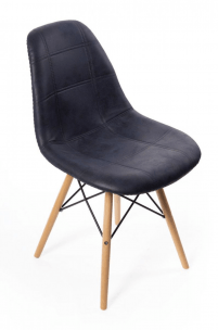 Стул DSW leather черный
